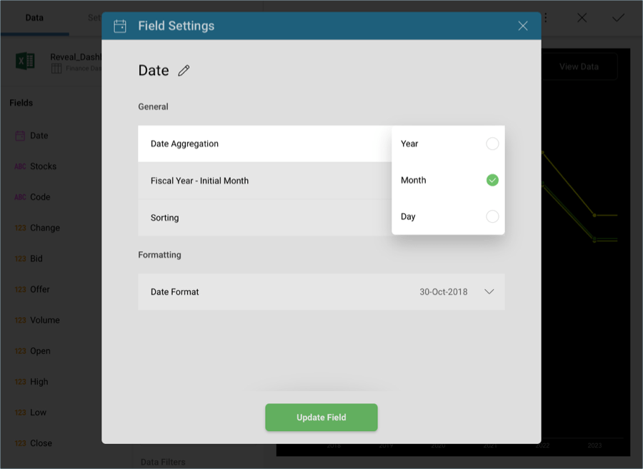 Changing date aggregation in Analytics