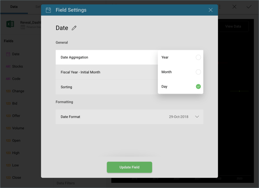 Changing date aggregation in Analytics