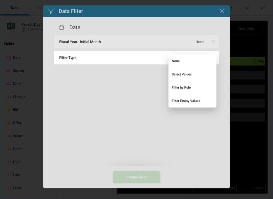 Filtering by rule in Analytics