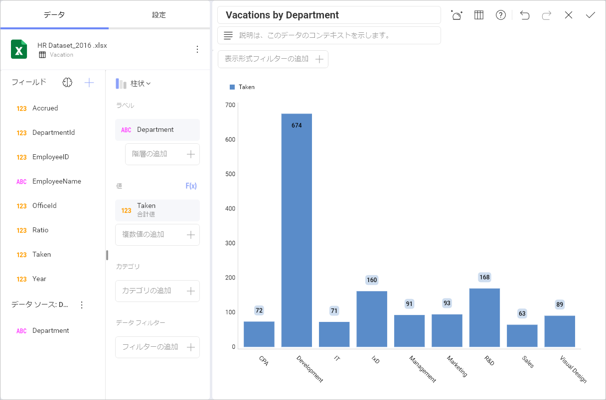 Show Data Blending Result