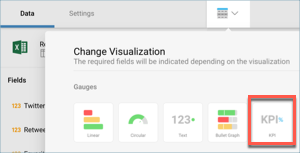 Select KPI Gauge visualization