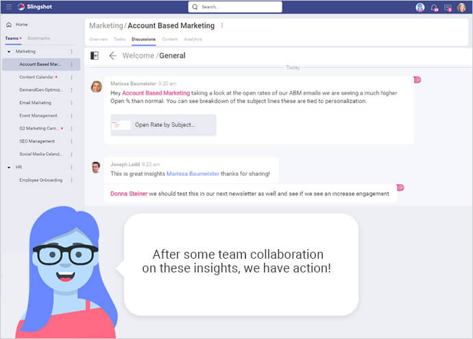 Slingshot team collaboration