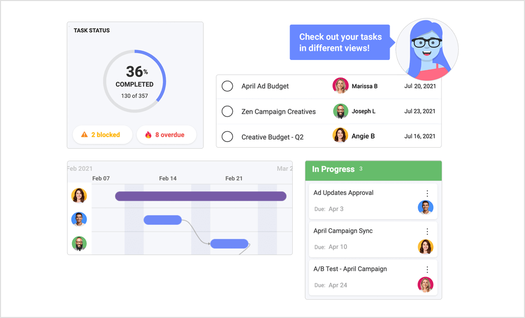 managing projects and tasks in slingshot